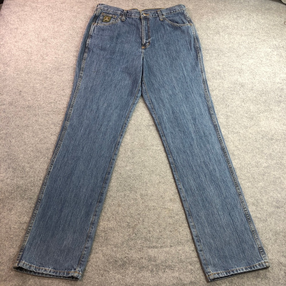 Cinch Mens Jeans 36x38 Blue Straight Leg 100% Cotton MB90530001 Green Label